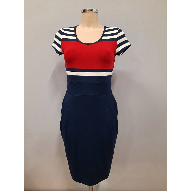 Střih - Radka, dámské šaty s kapsami vel. S-3XL, 38-48