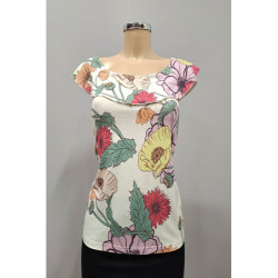 Střih - Anděla, dámský top s volánem vel. XS-4XL, 36-50