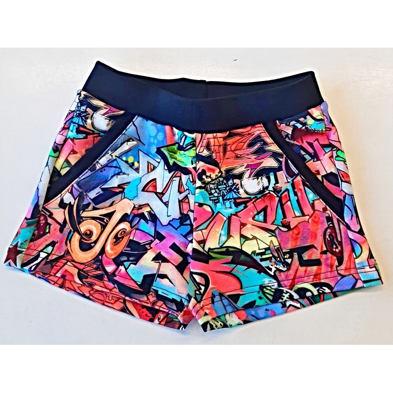 Střih - dívčí šortky s kapsami vel. 128-170