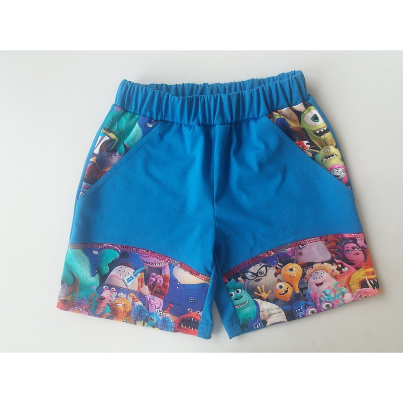 Střih - chlapecké šortky s kapsami vel. 128-170