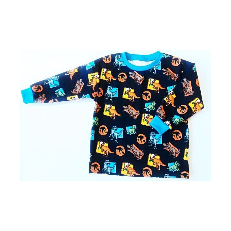 Střih - tričko chlapecké s dlouhými rukávy vel. 86-122