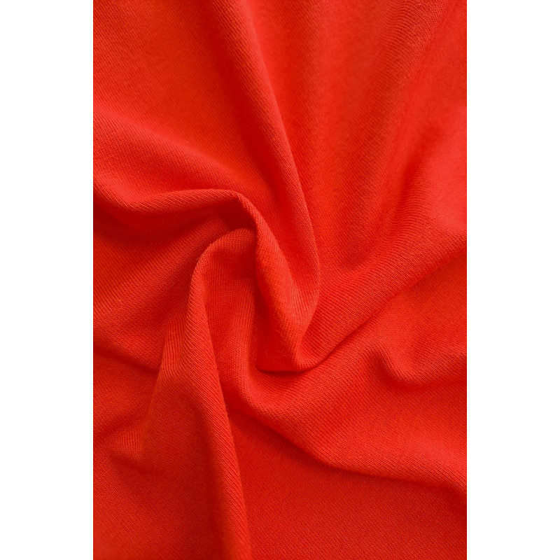 Bavlněný úplet jednolíc - červená