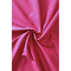 Bavlněný úplet jednolíc - malinová