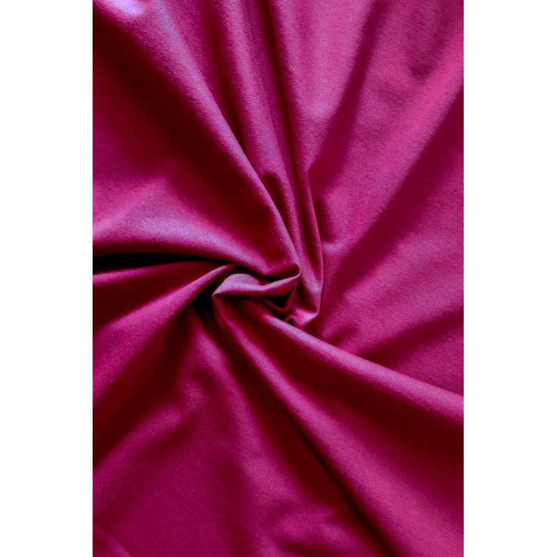 Bavlněný úplet jednolíc - ostružinová