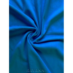 Bavlněný úplet jednolíc - středně modrá