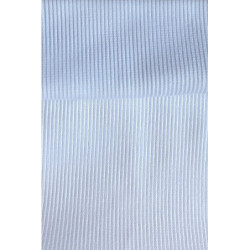 Bavlněný úplet s elastanem hrubý patent/náplet 2:2 - bílá