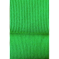 Bavlněný úplet s elastanem hrubý patent/náplet 2:2 -zelený