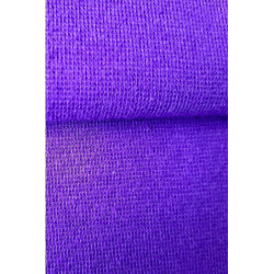 Bavlněný úplet s elastanem patent/náplet 1:1 - fialová
