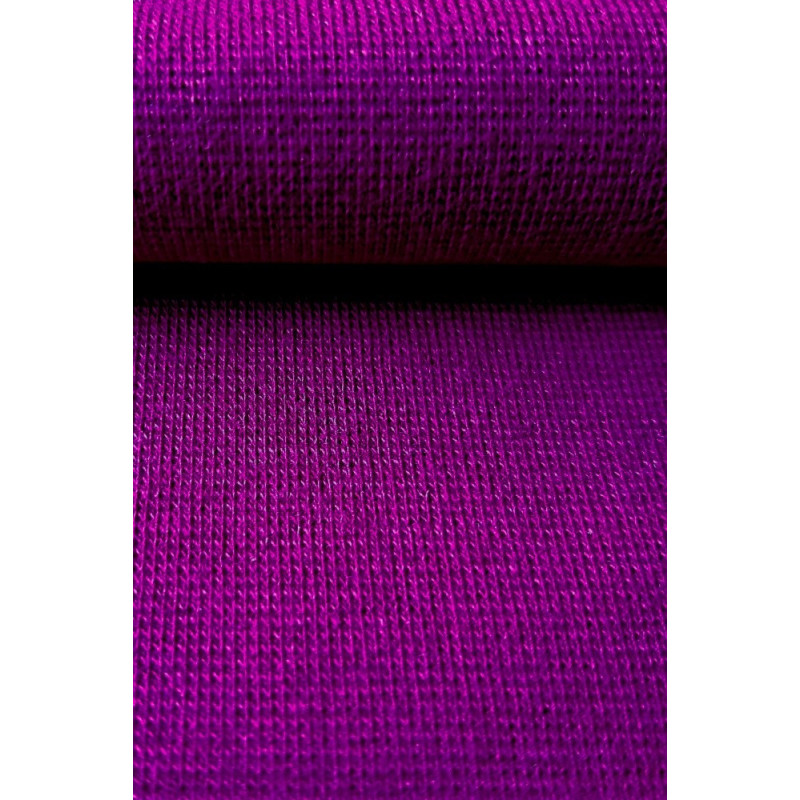 Bavlněný úplet s elastanem patent/náplet 1:1 - ostružinová