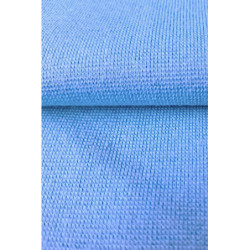 Bavlněný úplet s elastanem patent/náplet 1:1 - světle modrá