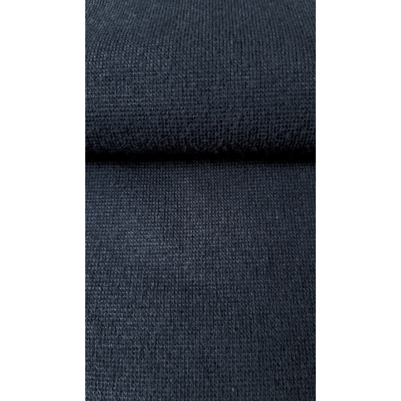 Bavlněný úplet s elastanem patent/náplet 1:1 - šedá tmavá