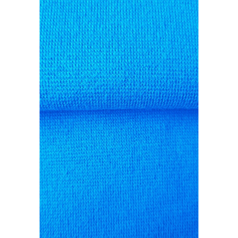 Bavlněný úplet s elastanem patent/náplet 1:1 - tyrkys