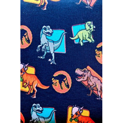 Jednolíc s licenčním potiskem - Dinosauři modrá