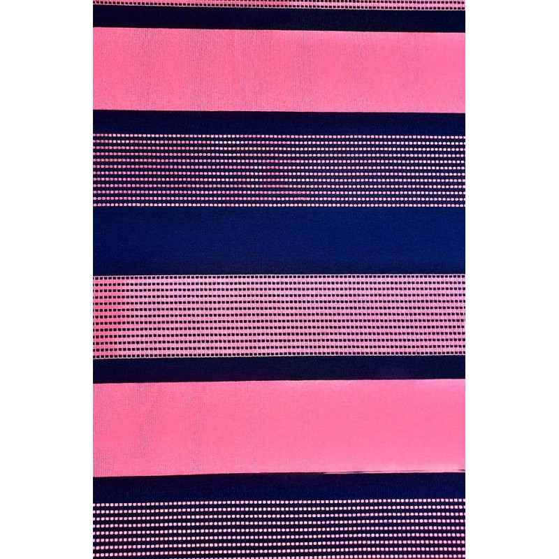 Proužek viskóza/elastan, navy/meruňková