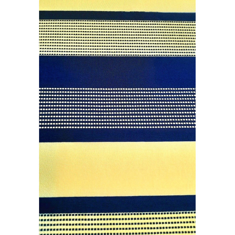Proužek viskóza/elastan, navy/žlutá