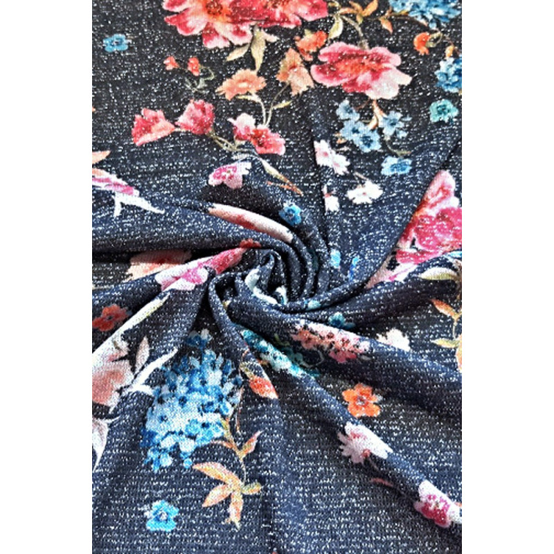 Svetrovinka tisk s lurexem