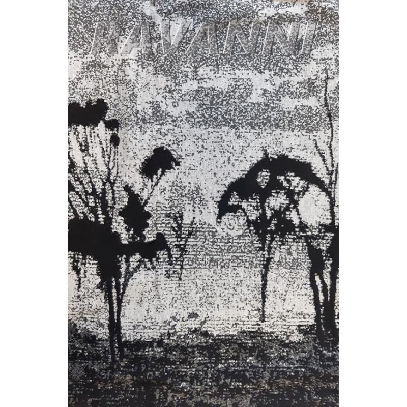 Šatovka žakár oboustraná bordura - stromy