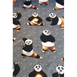 Teplákovina s licenčním potiskem - French Terry Panda