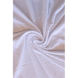 Viskóza jednobarevná, plastický nopek - bílá