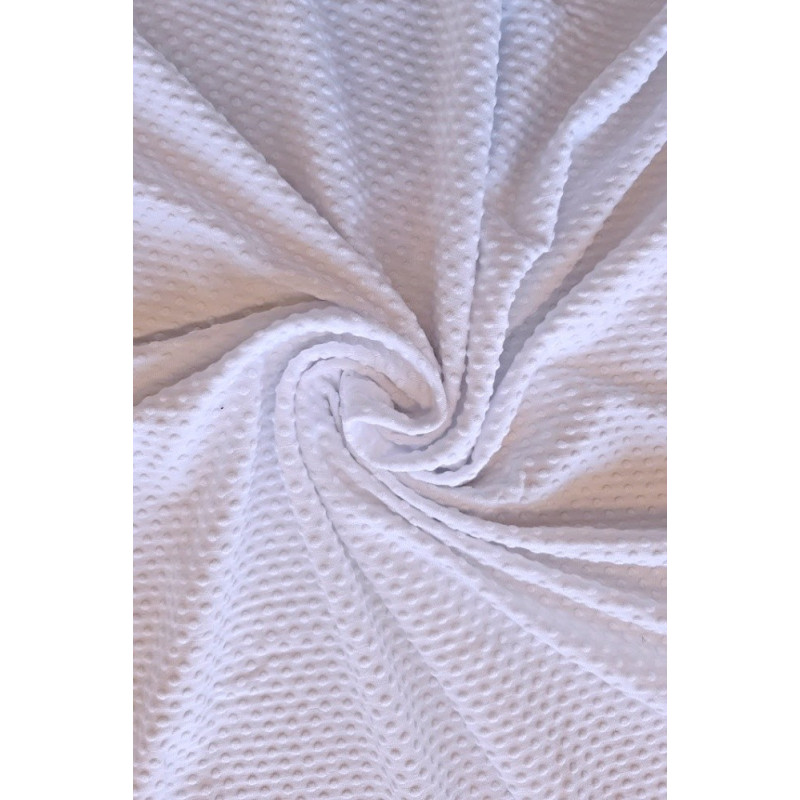 Viskóza jednobarevná, plastický nopek - bílá