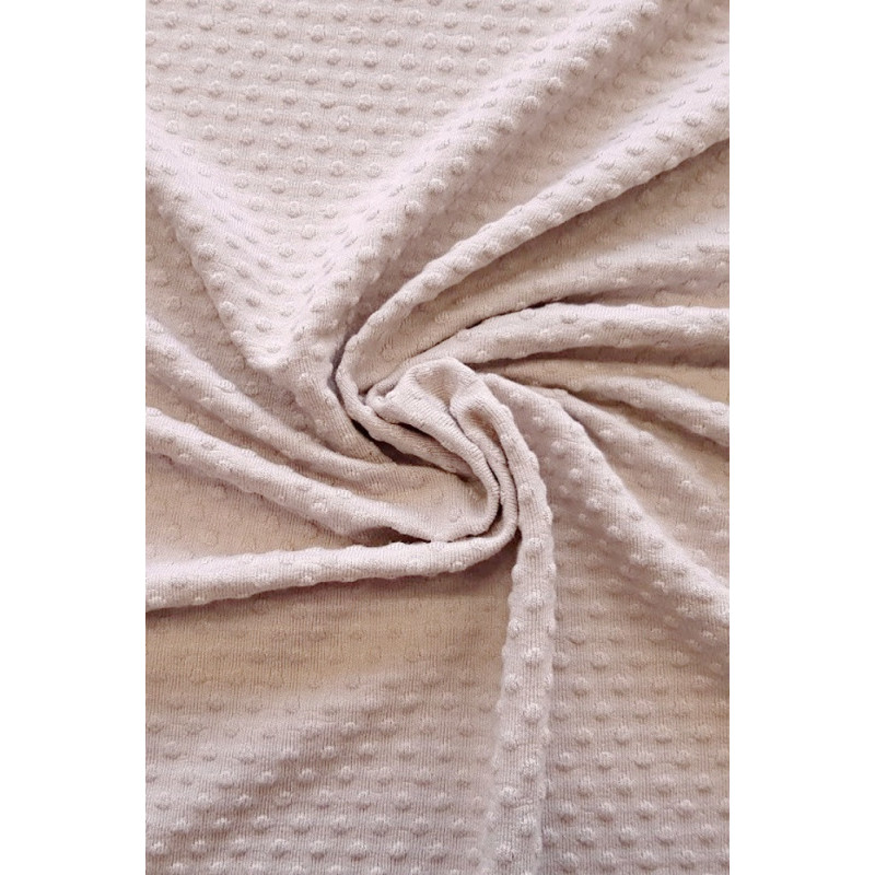 Viskóza jednobarevná, plastický nopek - bílá káva