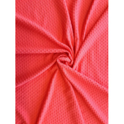 Viskóza jednobarevná, plastický nopek - korálová