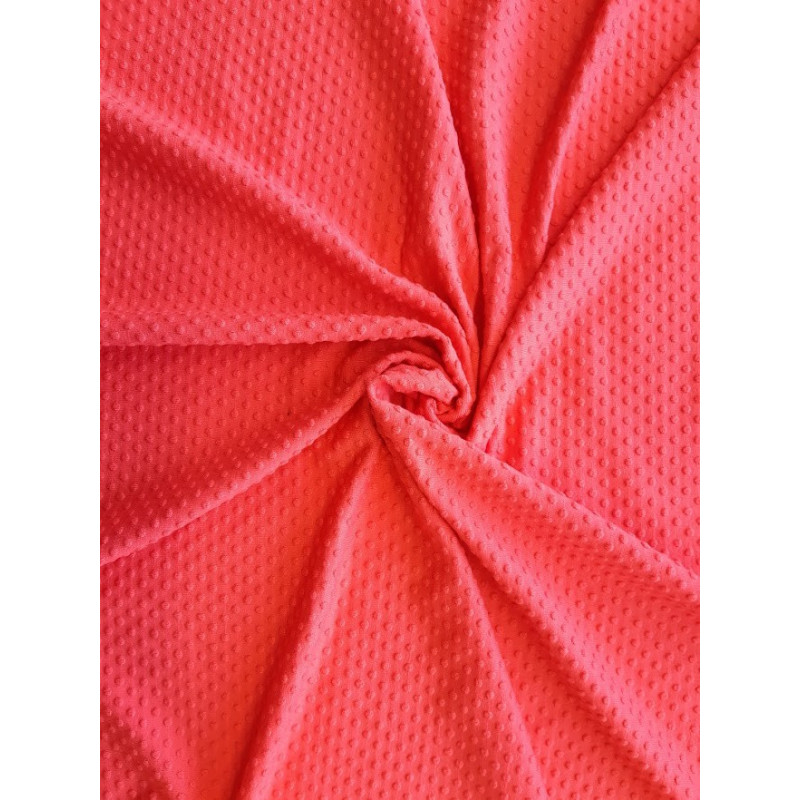 Viskóza jednobarevná, plastický nopek - korálová