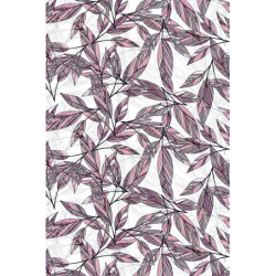 Viskóza tisk - lístky, prémiová kvalita