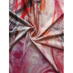 Viskóza tisk akvarel, Itálie, prémiová kvalita