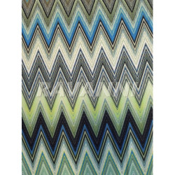 Viskóza tisk cik-cak, itálie, prémiová kvalita