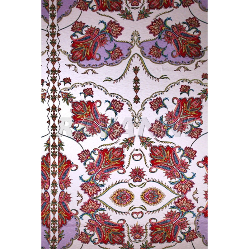 Viskóza tisk kašmír, Itálie, prémiová kvalita