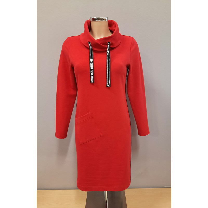 Střih - Juta, dámské šaty s efektním límcem vel. 36-50