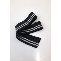 Porta s lurexem 5,*130, modrá/stříbro