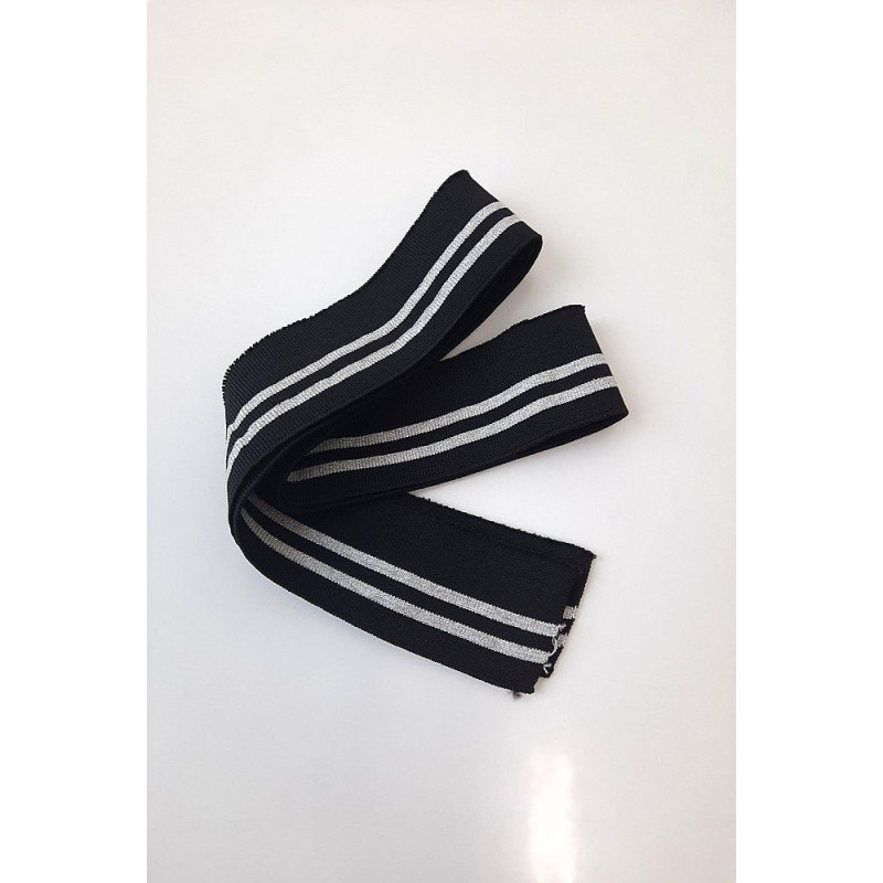 Porta s lurexem 5,*130, modrá/stříbro