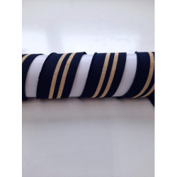 Porta s lurexem 5,*130, modrá/zlato