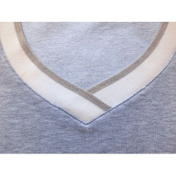 Porta s lurexem 3,5*105, ecru/šedá