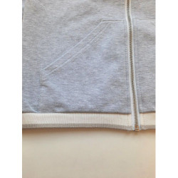 Porta s lurexem 5,5*105, ecru/šedá