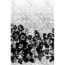 Viskóza tisk  - černá/bílá  raport 75 cm, panel