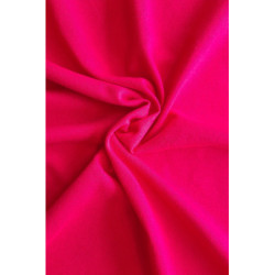 Bavlněný úplet jednolíc - tmavá pink