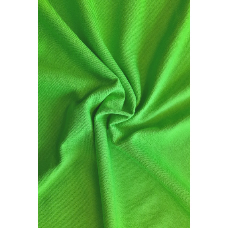 Bavlněný úplet jednolíc - zelená