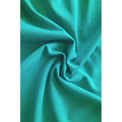 Bavlněný úplet jednolíc - smaragdová