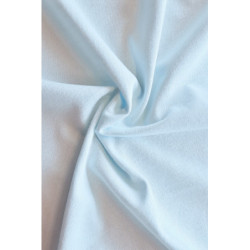 Bavlněný úplet jednolíc - aqua světle modrá