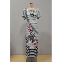 Střih - Olívie, dámské dlouhé letní šaty s rozparky vel.36- 50