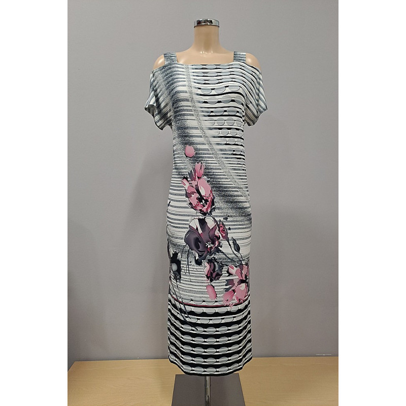 Střih - Olívie, dámské dlouhé letní šaty s rozparky vel.36- 50