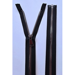 Dlouhý zip dělitelný - hrubý 80 cm, zuby 8 mm