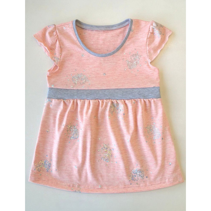 Střih - Sára, dívčí tunika/šaty vel. 92-122