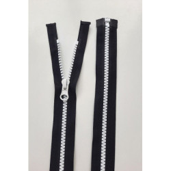 Dlouhý zip dělitelný - středně hrubý 70 cm, zuby 6 mm