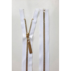 Dlouhý zip dělitelný - středně hrubý 65 cm, zuby 6 mm kov