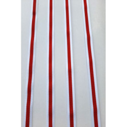 Lampas proužky bílá/červená