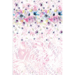 Viskóza tisk  - letní raport 120 cm, panel